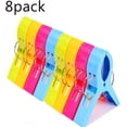 thumbnail image 2 of Solución de seguridad para toallas, pinzas para toallas de playa para unas vacaciones inolvidables, diseño antideslizante, reutilizables, perfectas para ropa gruesa, juego de 8 piezas, 2 of 8