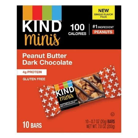 Kind Minis Peanut Butter Dark Chocolate -- 10 Bars