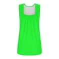 thumbnail image 5 of Yubnlvae Mint Green Summer Tank Tops for Women 2025 Loose Fit Pleated Square Neck Sleeveless Shirt Curved Flowy Vest Basic Cotton Tee, 4Xl, 5 of 9