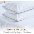 thumbnail image 4 of SGI Bedding 600 TC California King Size 4 Pc Sheet set - 100% Egyptian Cotton Sheets Sateen Weave, Breathable, 12" Deep Pocket, Hotel Luxury Soft Bed Sheets, Light Blue, 4 of 7