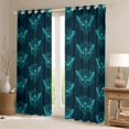 thumbnail image 2 of Feelyou Moth Skeleton Black Out Curtains, Retro Boho Curtains Pack of 2 (42x63 Each), 2 of 6