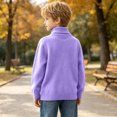 thumbnail image 7 of ZBSOKO Boys' Sweaters Turtleneck Solid Color Knit Sweater Long Sleeve Casual Comfy Pullover Fall Winter Base Layer for Kids Teen 1-13 Years, 7 of 7