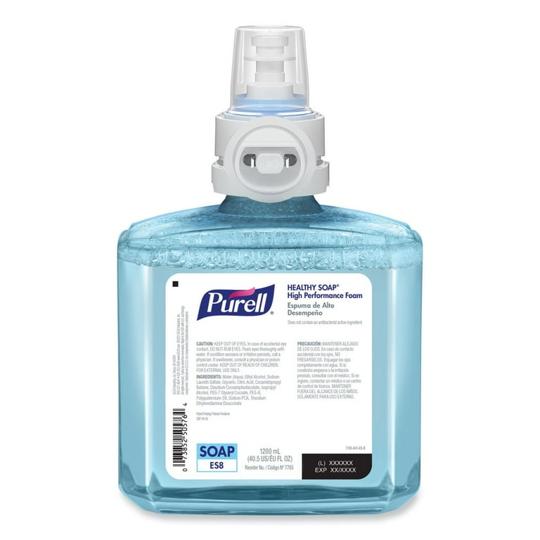 CLEAN RELEASE Technology (CRT) HEALTHY SOAP High Performance Foam, For ES8 Dispensers, Fragrance-Free, 1,200 mL, 2/Carton CLEAN RELEASE Technology (CRT) HEALTHY SOAP High Performance Foam, For ES8 Dispensers, Fragrance-Free, 1,200 mL, 2/Carton