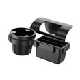 thumbnail image 2 of Caja de almacenamiento para ventana de coche, organizador para coche, portavasos universal, bandeja insertable para bolígrafos y artículos diversos., 2 of 9