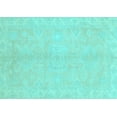 thumbnail image 1 of Ahgly Company Indoor Rectangle Abstract Light Blue Modern Area Rugs, 2' x 5', 1 of 4