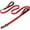 Red, variant on zalens Dog Leash Double Handle 5ft Long, Padded Traffic Handle and Reflective, Hotpink
