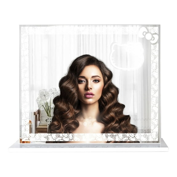Impressions Vanity Hello Kitty RGB Plus LED Makeup Mirror with 3X Magnifying Mirror (White)