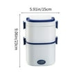 thumbnail image 2 of RKSTN Electric Lunch Boxes Hot Household Stainless Steel Lunch Box 1.8L Display Function Car Insulation Plug In Lunch Box kitchen gadgets, 2 of 5