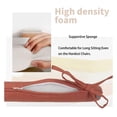 thumbnail image 6 of Outdoor/Indoor 17"x16"x2" Chair Cushions with Ties Set of 2, Waterproof All Weather U-Shape Seat Pads Decoration for Patio Garden Furniture Home Office (Coral Red), 6 of 7