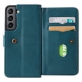 thumbnail image 2 of SaniMore Versatile Case for Samsung Galaxy S24 Plus, Durable PU Leather Case Card Slots Flip Kickstand Magnetic Closure Anti-drop Shockproof Full Protective Wallet Business Cover, Darkgreen, 2 of 9