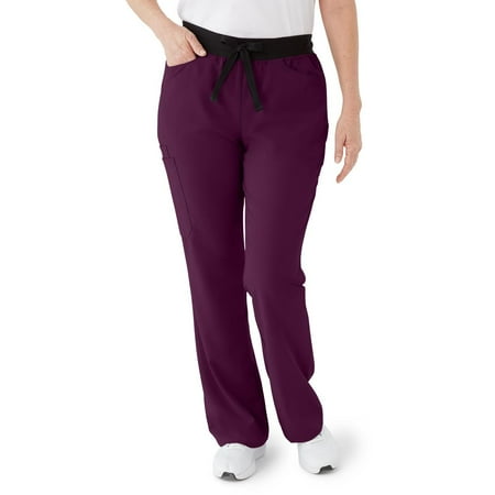 

ave. Coastal Women s Seven Pocket Bootcut Scrub Pant in Eggplant L