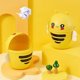 thumbnail image 3 of Mini Trash Bin Desktop Garbage Storage Can Cartoon Bee Trash Can with Lid, 3 of 3