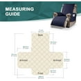 thumbnail image 2 of Aorsher 100% Waterproof Recliner Chair Cover, Washable Recliner Chair Seat Cover, Non-Slip Reclining Cover with Elastic Straps for Kids, Pets, 2 of 14
