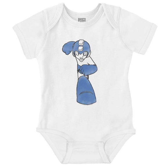 Vintage Mega Man Rockman Video Game Romper Boys or Girls Infant Baby Brisco Brands NB