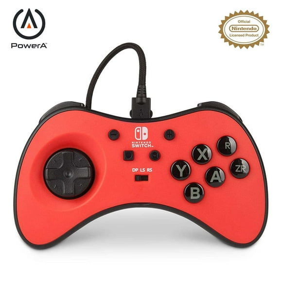 Control Alambrico Fightpad Nintendo Rojo Switch