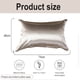 thumbnail image 2 of Funda de Almohada de Satén para Cabello y Piel, Paquete de 2 Fundas de Almohada de Satén de Seda con Cierre de Hotel, Funda de Almohada Fundas de Almohada Suaves y Transpirables 48 x 74 cm, 2 of 6