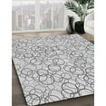thumbnail image 3 of Ahgly Company Machine Washable Indoor Round Transitional Platinum Gray Area Rugs, 6' Round, 3 of 7