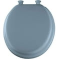 thumbnail image 2 of Clauss Soft Toilet Seat, Wood Core, Easy to Clean, 13EC 034 - Round, Sky Blue, 2 of 6