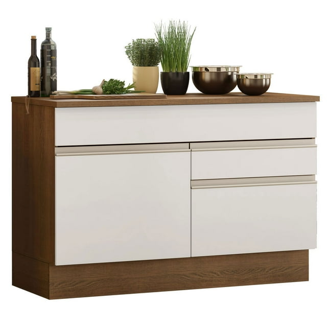 Gabinete Bajo Bufetera Madesa Glamy 120cm Con Encimera MB 01