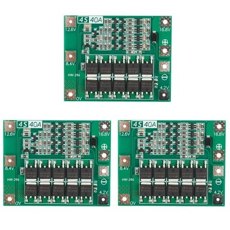 

3X 4S 40A Li-Ion Lithium Battery 18650 Charger Pcb Bms Protection Board for Drill Motor 14.8V 16.8V Lipo Cell Module