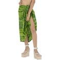 thumbnail image 2 of HAPPY BAY Women's Bikini Sarong Swimwear Swim Cover up Skirt Bathing suit Summer Wraps Swimsuit Beach Wrap Coverups for Women Beachwear One Size Stripes, Green, 2 of 5