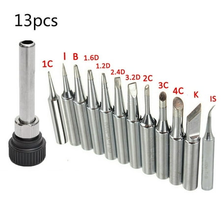 

13Pcs Soldering Iron Tips 900M-T For Hakko 907 933 926 937 928 94 Station Tool