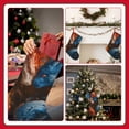 thumbnail image 7 of Lsque 18 Inches Red And Blue Fire Dragon F Pattern Christmas Stockings Hanging Ornaments,Knitted Xmas Fireplace Hanging Stocking,Holiday Decoration, 7 of 7