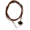 thumbnail image 2 of B&P Lamp® BROWN Rayon Lamp Cord Set With Antique Style ACORN Plug, 2 of 2