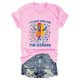 thumbnail image 4 of Blusas de Manga Corta para las Mujeres Divertido Impreso Cuello Redondo Tee, Vintage Humor Gráfico Blusas de Primavera para las Mujeres, 4 of 4
