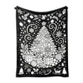 thumbnail image 7 of Christmas DIY Coloring Throw Blanket, Flannel Xmas Pattern Blanket for Kids Adults Home Decor, 7 of 7