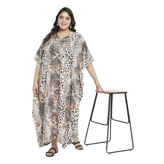 Caftans Longs pour Femmes Grande Taille Robe Caftan Robe de Soirée Fête Été Plage Robe d'Été Manches Kimono Longues Robes Décontractées en Ligne