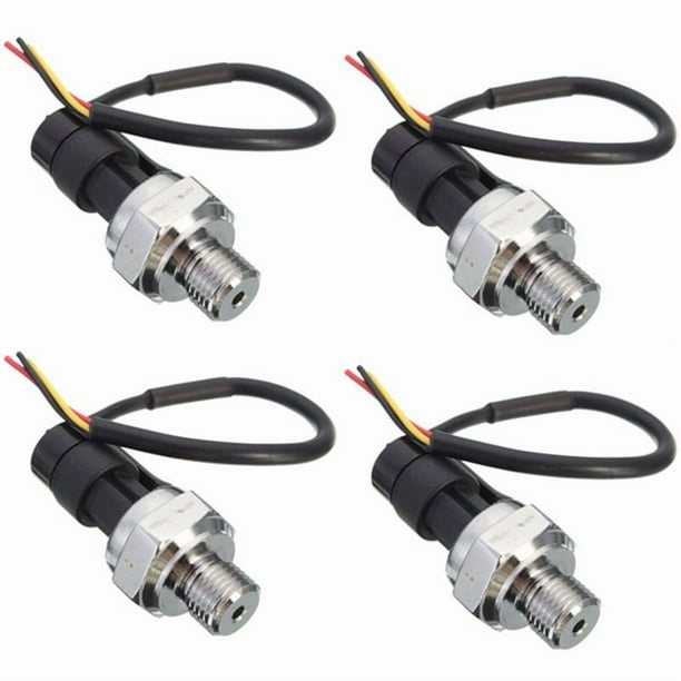 4X Sensor de Transductor de Presión 5V 0-1.2Mpa PetróLeo Combustible para Gas Agua Aire