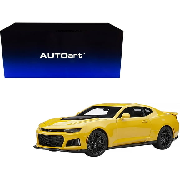 Chevrolet Camaro ZL1 Bright Yellow 1/18 Model Car by Autoart