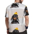 thumbnail image 2 of Rocae Dachshund Sitting in Bathtub for Men's Mesh Quick-Dry Short Sleeve Workout T-Shirt,Mens Crew Neck Tee Lightweight Soft Classic T Shirts 6X-Large, 2 of 9