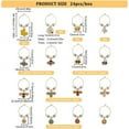 thumbnail image 2 of DIY 16 Style Flower Wine Glass Charms Butterfly Bee Honeycomb Goblet Drink Markers Tags Glass Wine Identifiers for Cocktail Champagne Tasting Party Favors Decoration Supplies Gifts DIY, 2 of 9