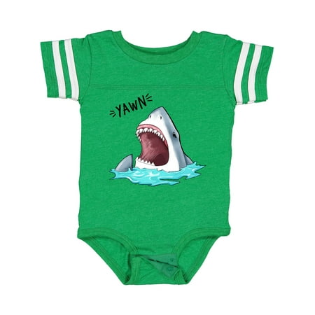 

Inktastic Great White Shark Yawning funny Boys or Girls Baby Bodysuit