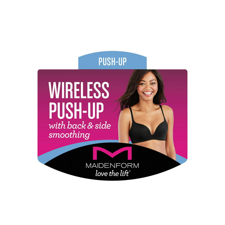 Maidenform Self Expressions Women's Wireless Plunge Push-up Bra