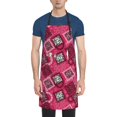 thumbnail image 4 of Cauagu Geometry Aprons with Pockets,Waterproof Apron for Women,Kitchen Cooking Apron Adjustable Bib Aprons Chef Apron for Cooking,Drawing,Crafting, 4 of 8