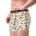 thumbnail image 2 of Sikiie Dog Faces Print Men's Boxer Briefs, Elastic Waistband Boxer Briefs Leggings-XX-Large, 2 of 5