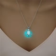 thumbnail image 3 of Jacenvly Necklaces For Women Trendy Luminous Hollow Out Turtle Necklace Luminous Stone Sea-Turtle Necklace For Women Wonderful Gift Jewel Art Green, 3 of 6