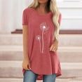 thumbnail image 2 of Women Valentine's Day Shirt Short Sleeve Casual Dressy Loose Tunic Tee Tops Heart Graphic T Shirt Blouse Gift for Her, 2 of 4