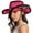 Hot Pink, variant on Fgnfyis Cowboy Hats for Women Brown Hats Classic Straw Western Hats for Women Music Festival Party Beach Sun Hats Khaki
