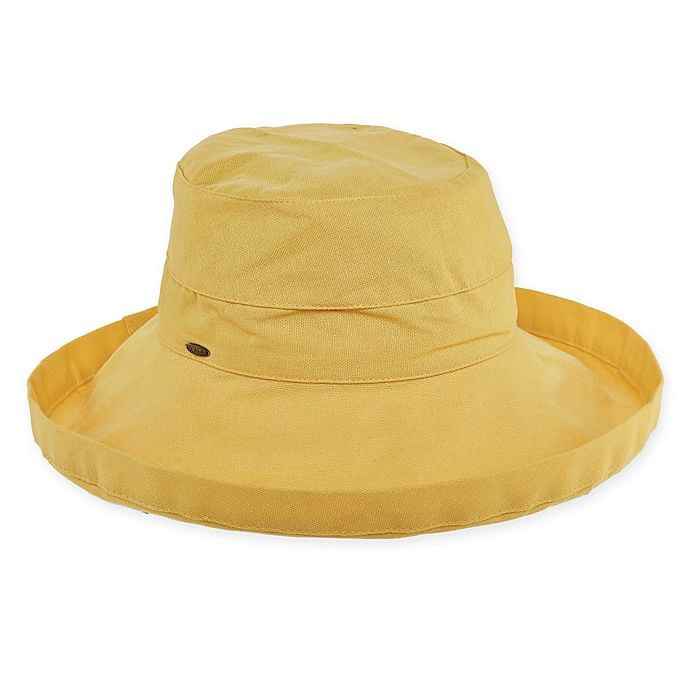 Scala Women's Big Brim Cotton Sun Hat 