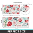 thumbnail image 7 of Pioneer Flower Floral Print Pattern Kitchen Rugs Sets Of 2,Anti Fatigue Kitchen Mat Rugs Non Slip Washable,Decorative Kitchen Floor Mats for Kitchen,Sink,Laundry,17"x30"+17"x47", 7 of 7