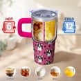 thumbnail image 6 of 20OZ Dog Print Travel Tumbler with Handle Straw and Lid Insulated Coffee Mug for Women Friends Perfect Holiday Birthday Gifts Durable and Easy to Carry, 6 of 6