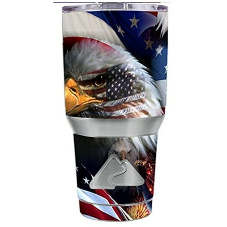 Skin Decal Vinyl Wrap for Ozark Trail 30 oz Tumbler Cup Stickers Skins Cover (6-piece kit) / USA Bald Eagle in (Best Trails In Usa)