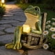 thumbnail image 1 of Luz Nocturna Solar de Rana Impermeable para Jardín Al Aire Libre, Figura de Resina Verde, Adorno Led con Energía Solar para Balcón, Patio, Escritorio, Alféizar de Ventana, Regalo, 1 of 6