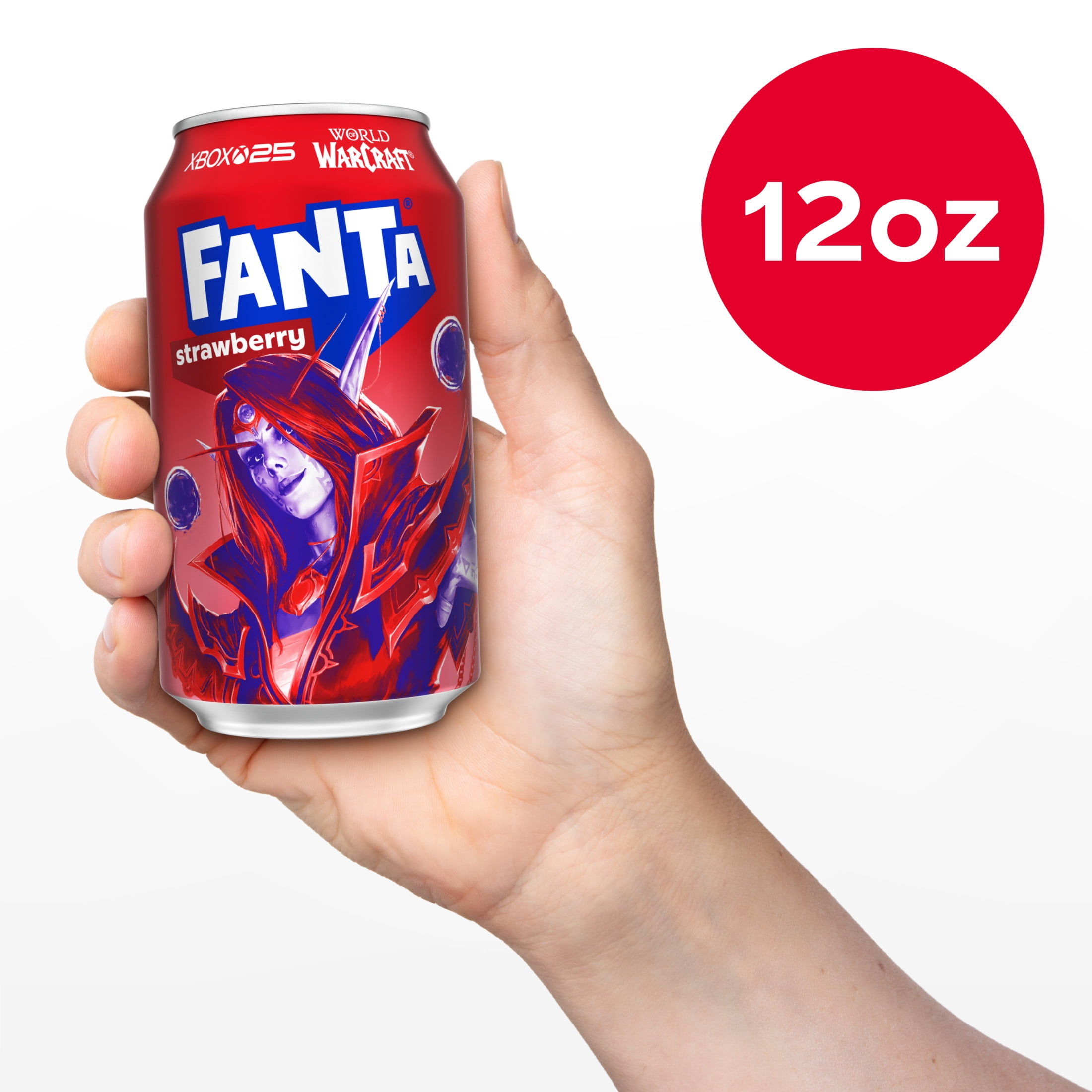 Fanta Strawberry Soda Pop Fridge Pack Cans, 12 fl oz, 12 Pack
