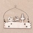 thumbnail image 3 of Puntoco Adornos Navideños Para Personas Mayores, Tarjetas De Madera Con Letras Coloridas, Pequeños Colgantes Para Árbol De Navidad, Decoración Del Hogar, 3 of 3