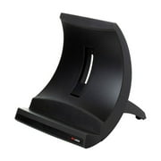 3M LX550 9 in. x 12 in. x 6.5 in. to 9.5 in. 20-lb. Capacity Vertical Notebook Computer Riser with Cable Management - Black/Charcoal Gray